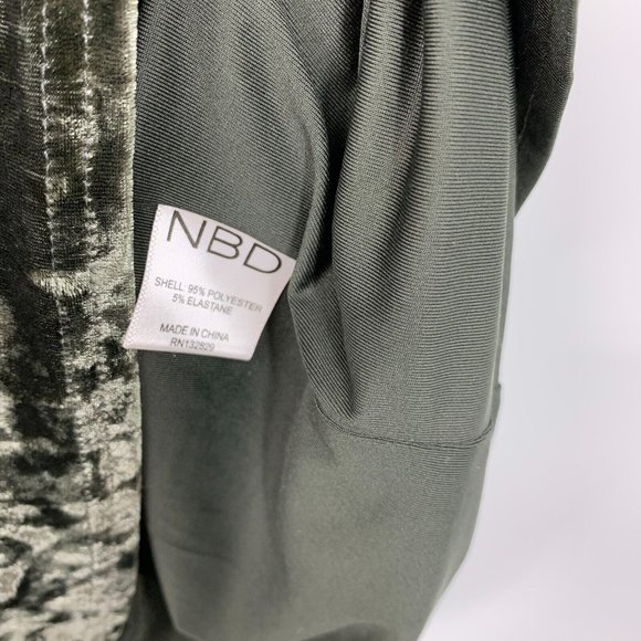 Revolve NBD Dress Kate Crushed Velvet Sleeveless Mini Open Back - Picture 6 of 10